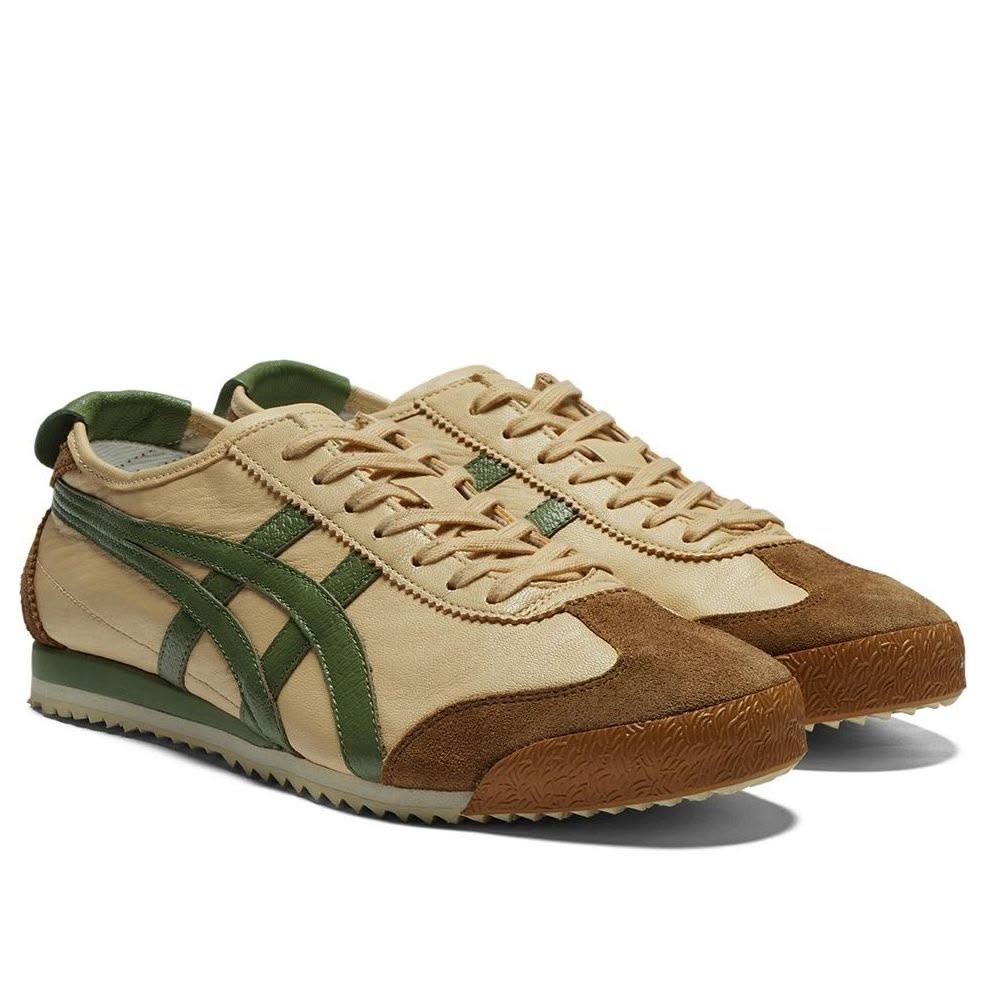 Onitsuukaa Tigerr Mexico 66 Slip On Beige Grass Green 1251
