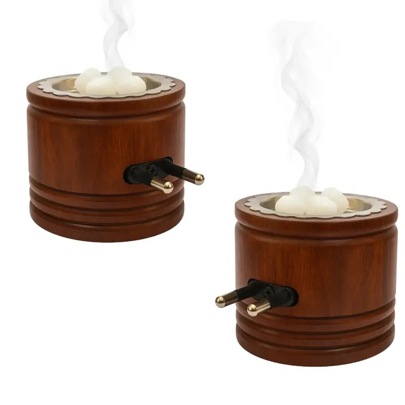 DIVYA SUGANDH Kapoor dani Electric Kapoor Kapur dani Camphor dani Kapoor Burner for Home Fragrance Room Freshener/Kapur Burner/Kapoor Dispenser/Camphor Holder for Pooja, Meditation Sheesham Wood