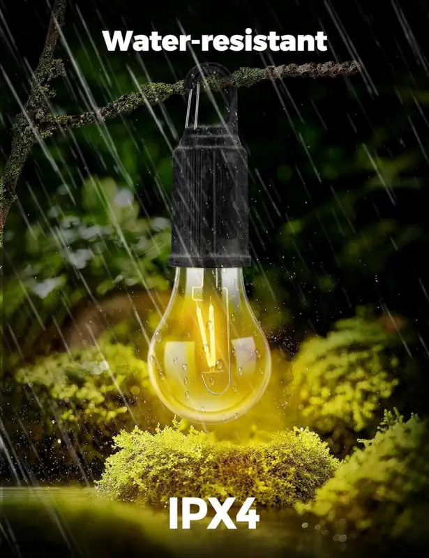 Rechargeable Camping Lights, Waterproof LED Tent Lights with USB Cable, 3 Modes Hanging Camping Lantern, Hanging Lamp for Hiking, Emergency, Camping, Household, Car Repairing(1PCS)