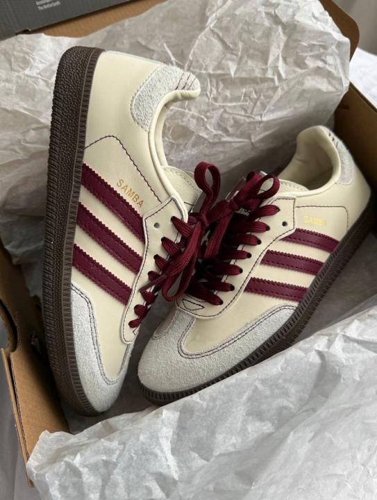 Adidaas Samba OG Men s Wonder White Maroon