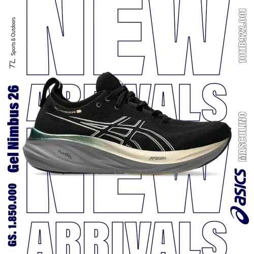 Asicss Gel-Nimbus 26 Platinum Black Champagne 1150  Men’s Shoe