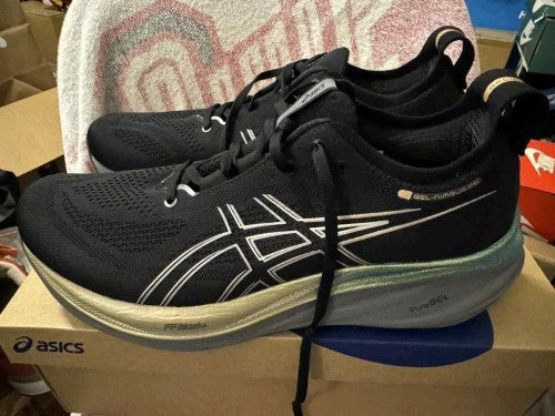 Asicss Gel-Nimbus 26 Platinum Black Champagne 1150  Men’s Shoe