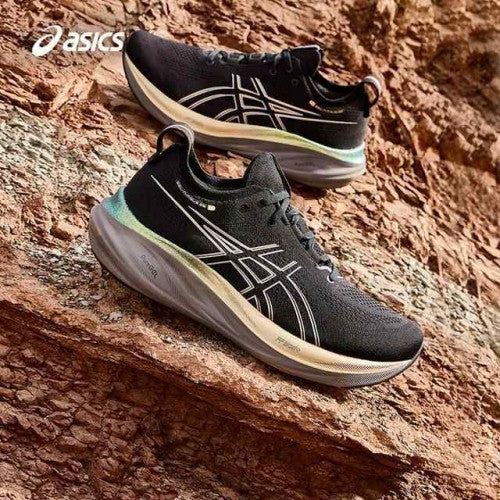 Asicss Gel-Nimbus 26 Platinum Black Champagne 1150  Men’s Shoe