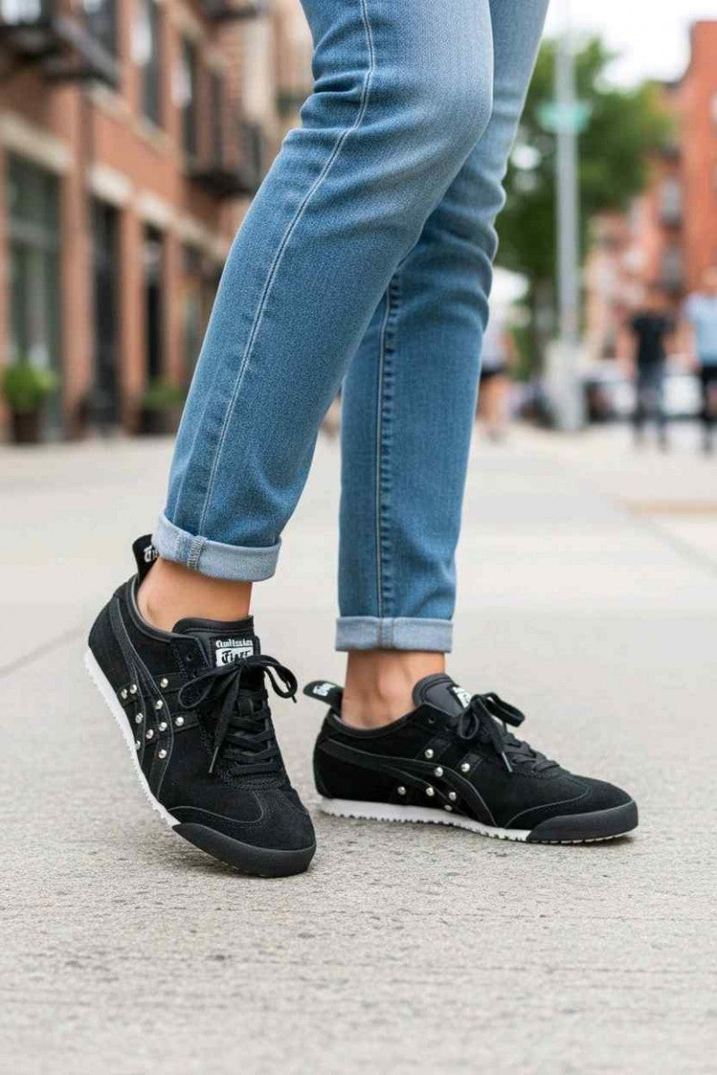 Onitskaa tiger Mexico 66 SD Crystal black suede