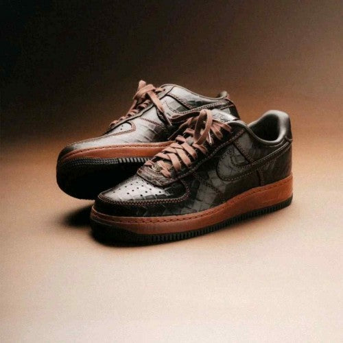 Nikee Airforce 1 Low Fauna Brown Croc 1107 Men’s Shoe