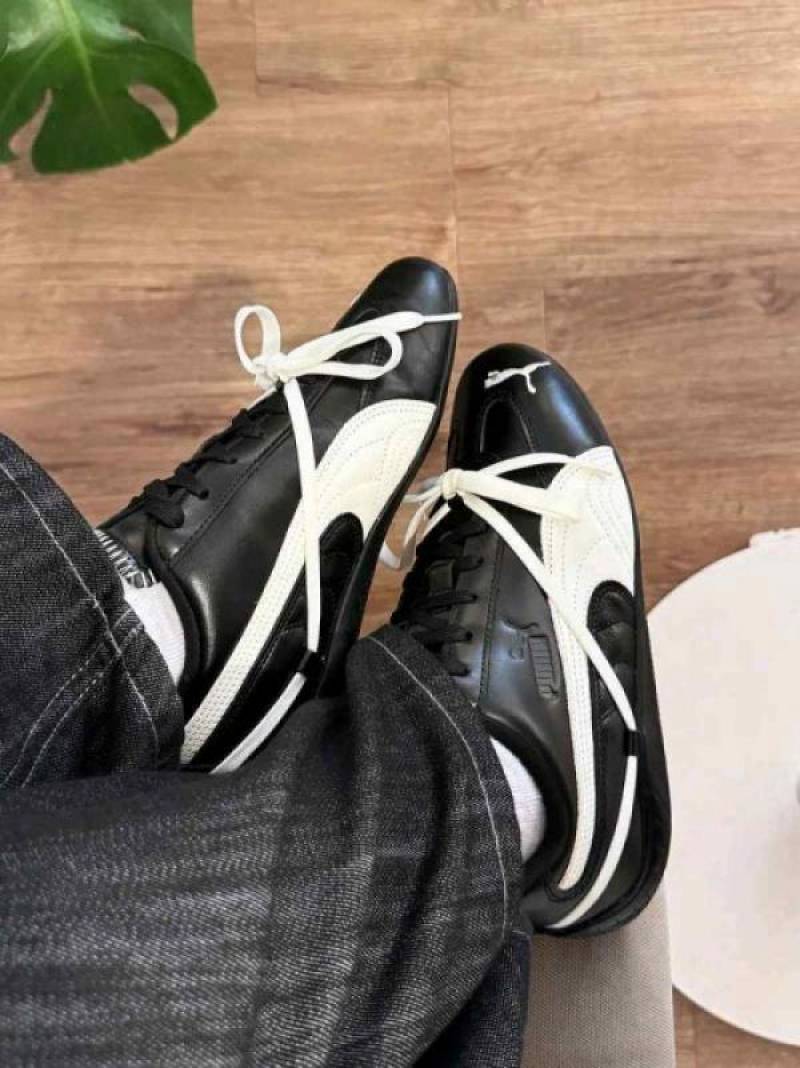 Pumma Speedcat X Rose PRM Black White For Womens With All Accessories