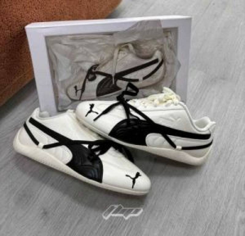 Pumma Speedcat X Rose PRM White Black For Womens With All Accessories