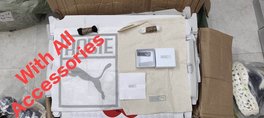 Pumma Speedcat X Rose PRM White Black For Womens With All Accessories