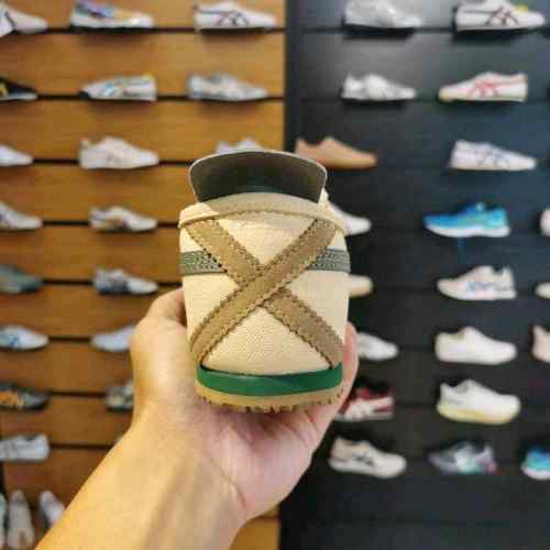 Onitsuukaa Tigerr Mexico 66 Slip On Beige Grass Green 1251