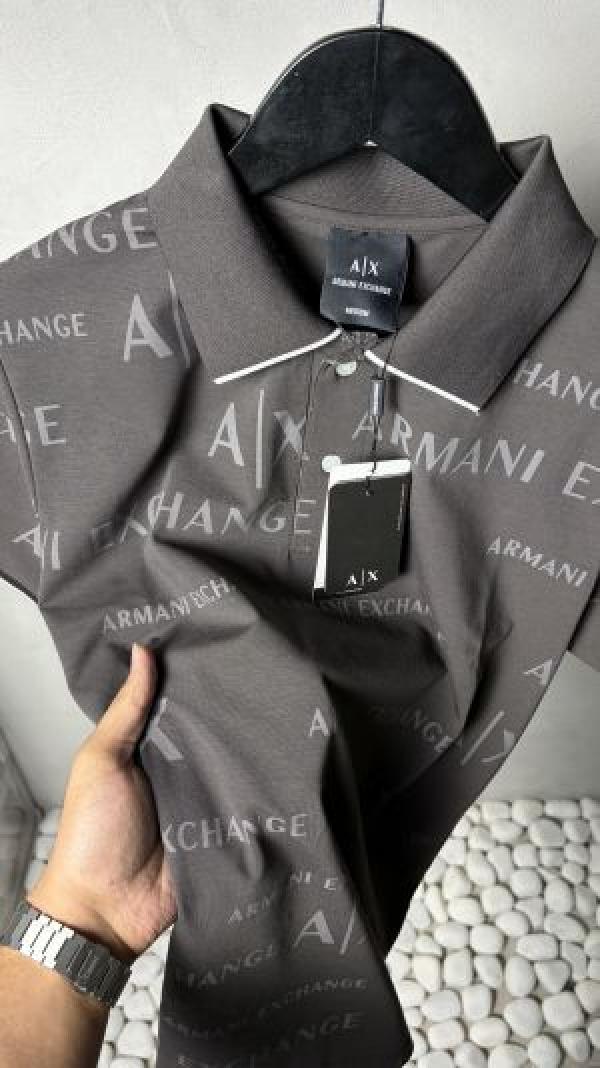 Armani_ Exchange All Over Logo Polo T-Shirt