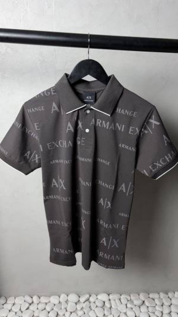 Armani_ Exchange All Over Logo Polo T-Shirt