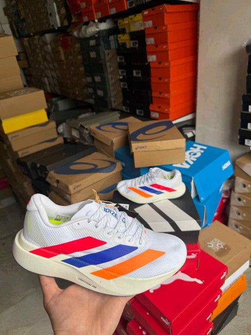 Adidass Adizero Evo SL Cloud White Lucid Red Blue