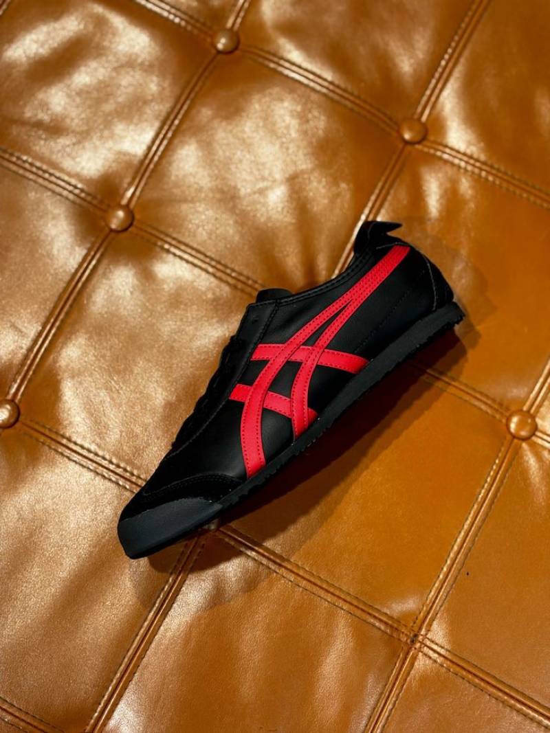 Onitsuuka Tiger Mexico 66 Black Red Womens 349