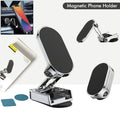 360 Degree Rotating Magnetic Car Phone Holder | Metal Folding Car Phone Holder | New Alloy Folding Magnetic Car Phone Holder (Pack of 1)