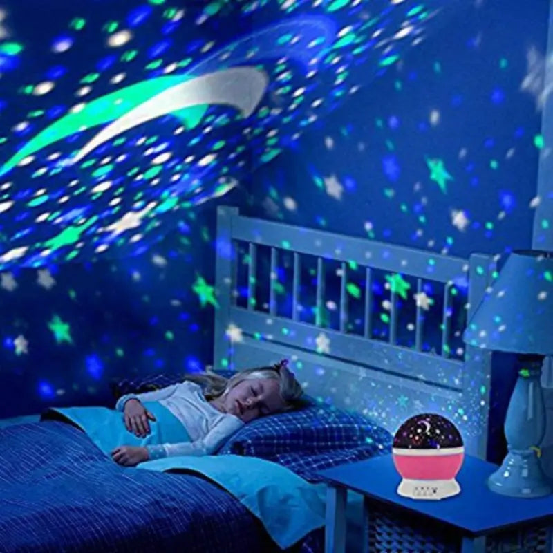 Star Master Moon & Galaxy Projector Night Lamp with Rotating LED Lights
