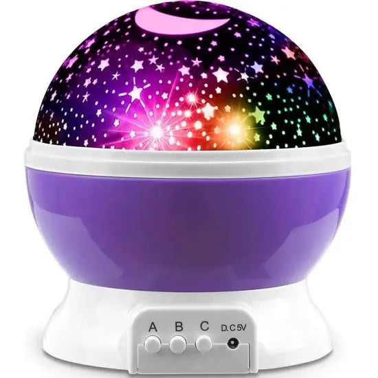 Star Master Moon & Galaxy Projector Night Lamp with Rotating LED Lights