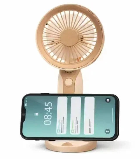 Portable USB Rechargeable Mini Hand Fan with 3 Speed Modes Compact Handheld Cooling Fan for Travel and Indoor Use ( default, Standard )
