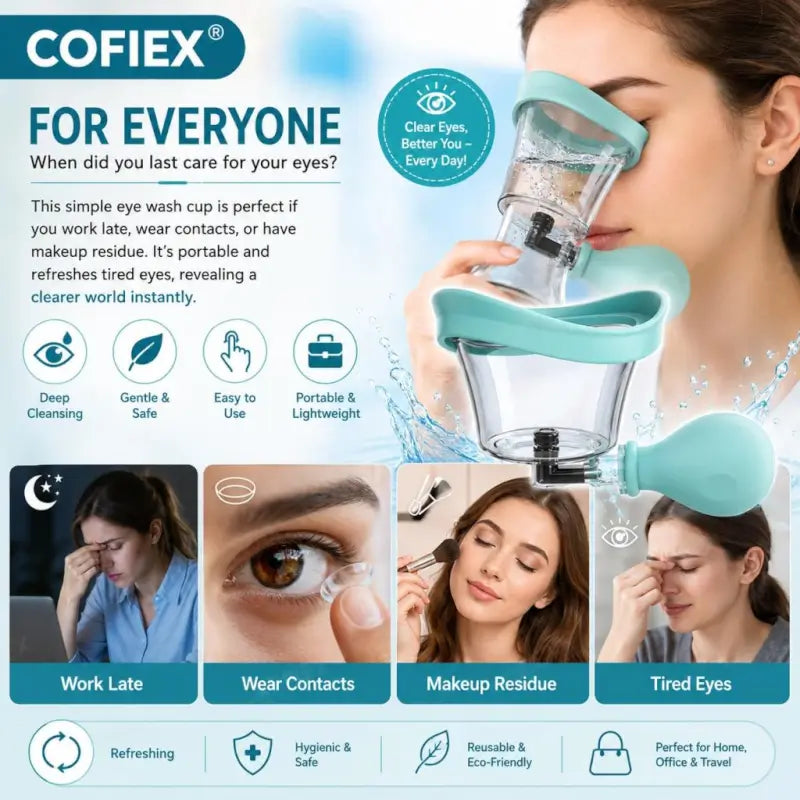 Eye Wash Cup – Reusable Personal Eye Rinse Cup with Soft Grip Handle for Home & Personal Care ( default, OS )