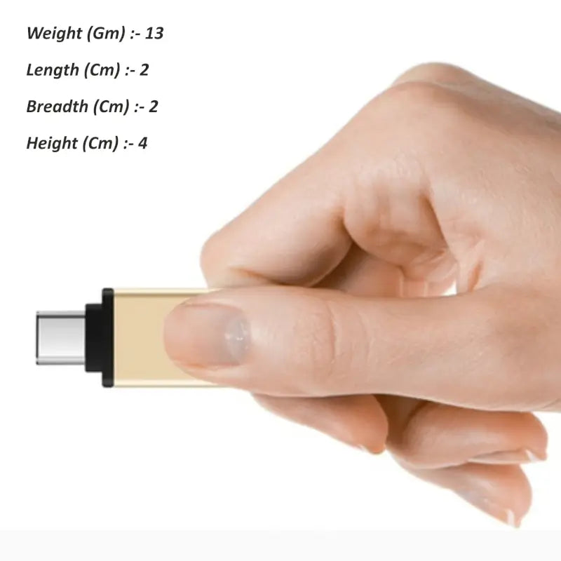 Type-C OTG Adapter - Micro USB to USB-C Converter for Data Transfer & Charging