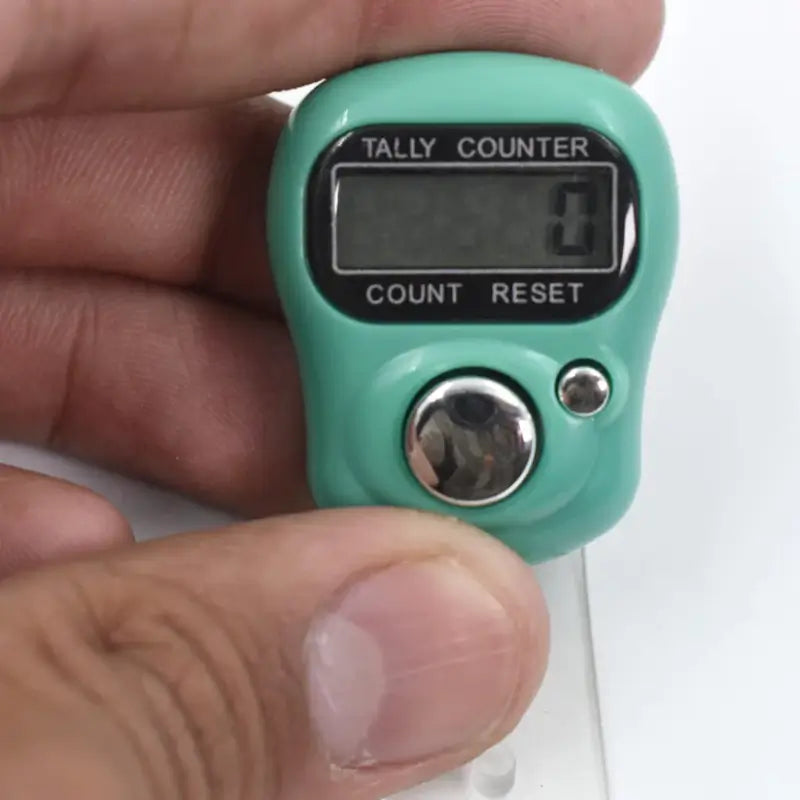 Manual Hand Finger Counting Machine Digital Head Electronic Tally Counter (RANDOM Color )