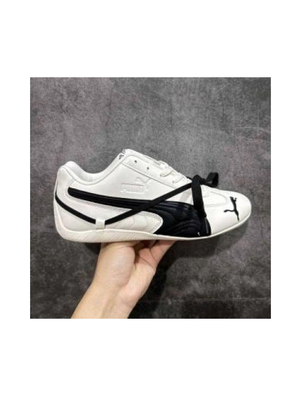 Pumma Speedcat X Rose PRM White Black For Womens With All Accessories