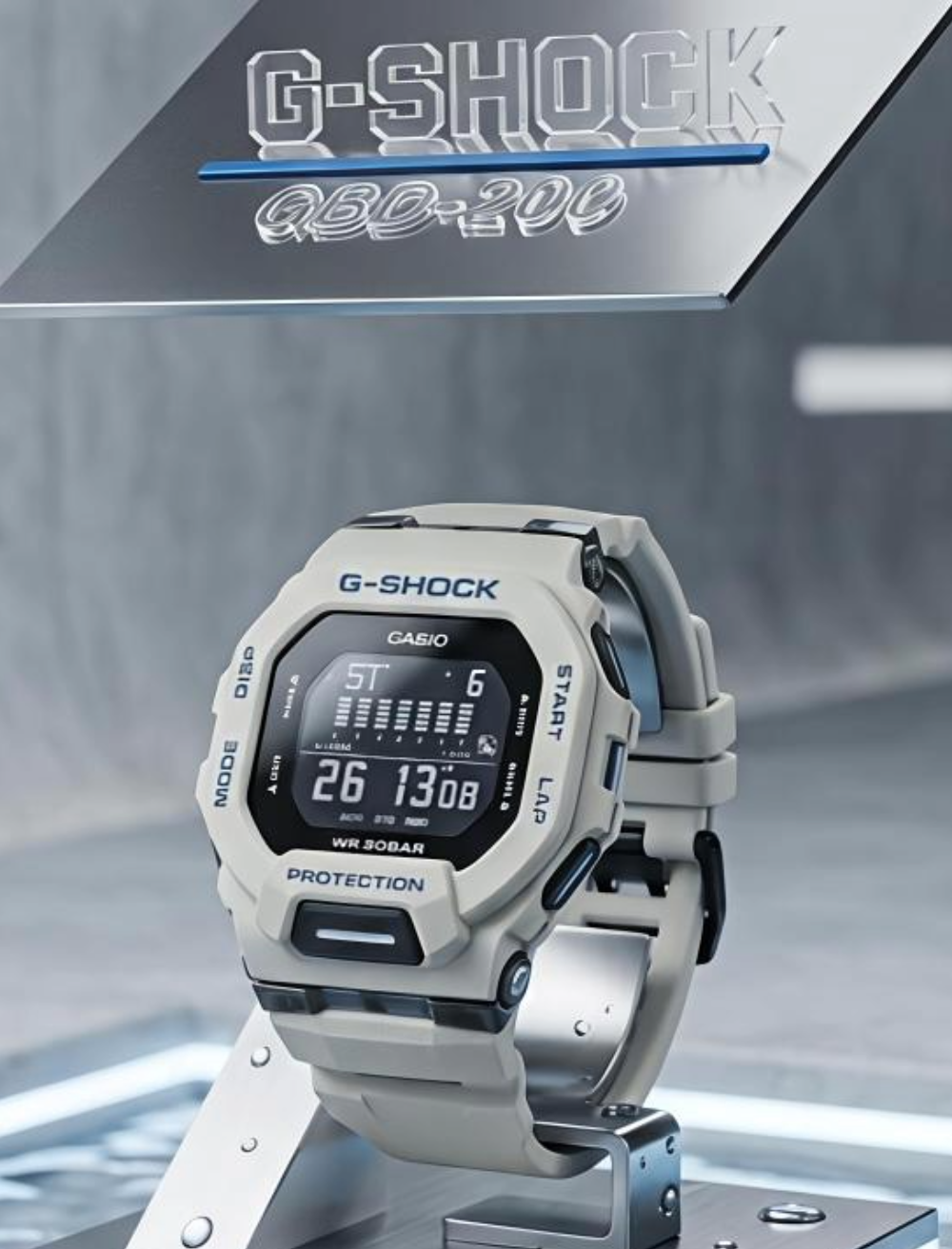 Casio G-Shock GBD-200SM Grey Mens Watch
