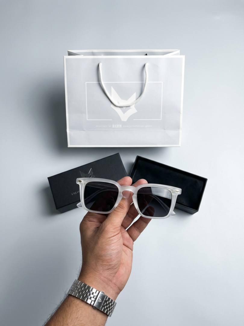 Mairo 107 white black SUNGLASSES
