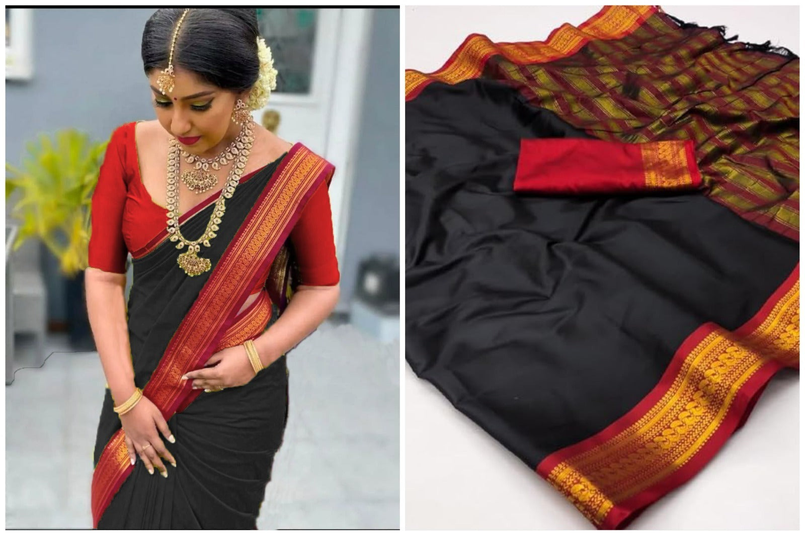 PURE AURA SILK WITH PEACOCK WEAVING DESIGNS  SAREE