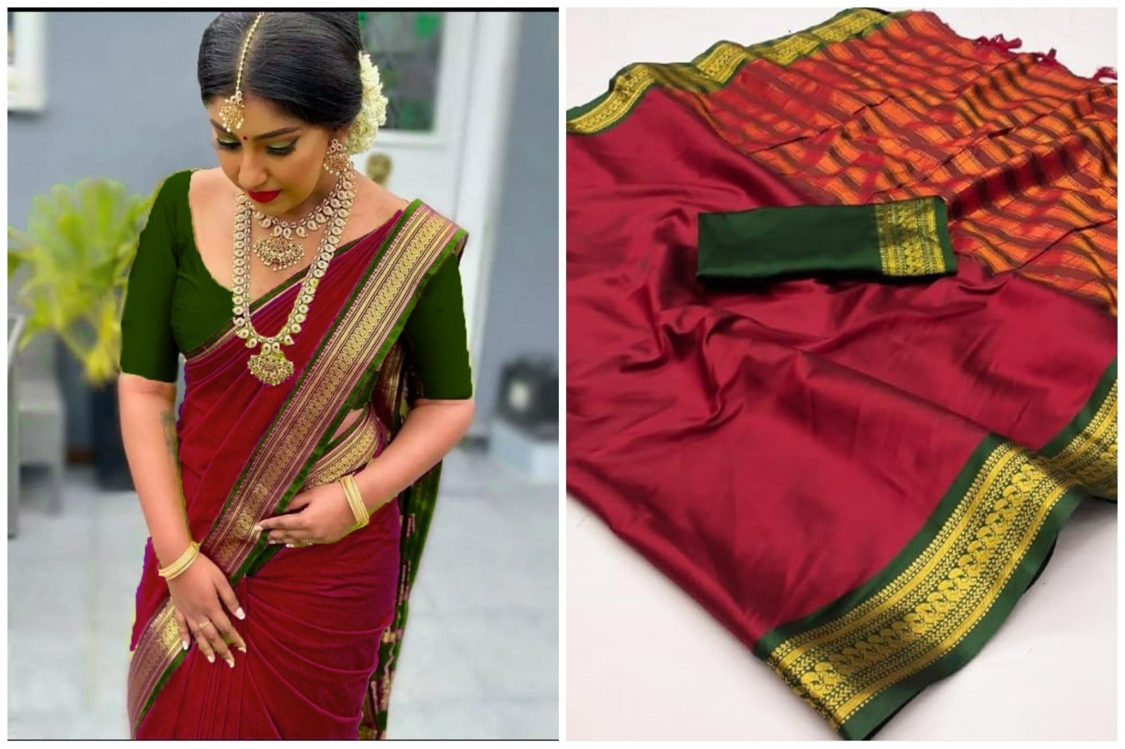 PURE AURA SILK WITH PEACOCK WEAVING DESIGNS  SAREE