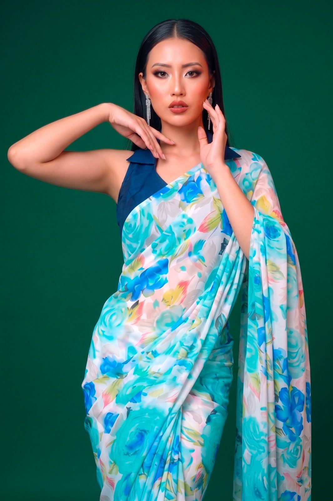 Satin Saree
