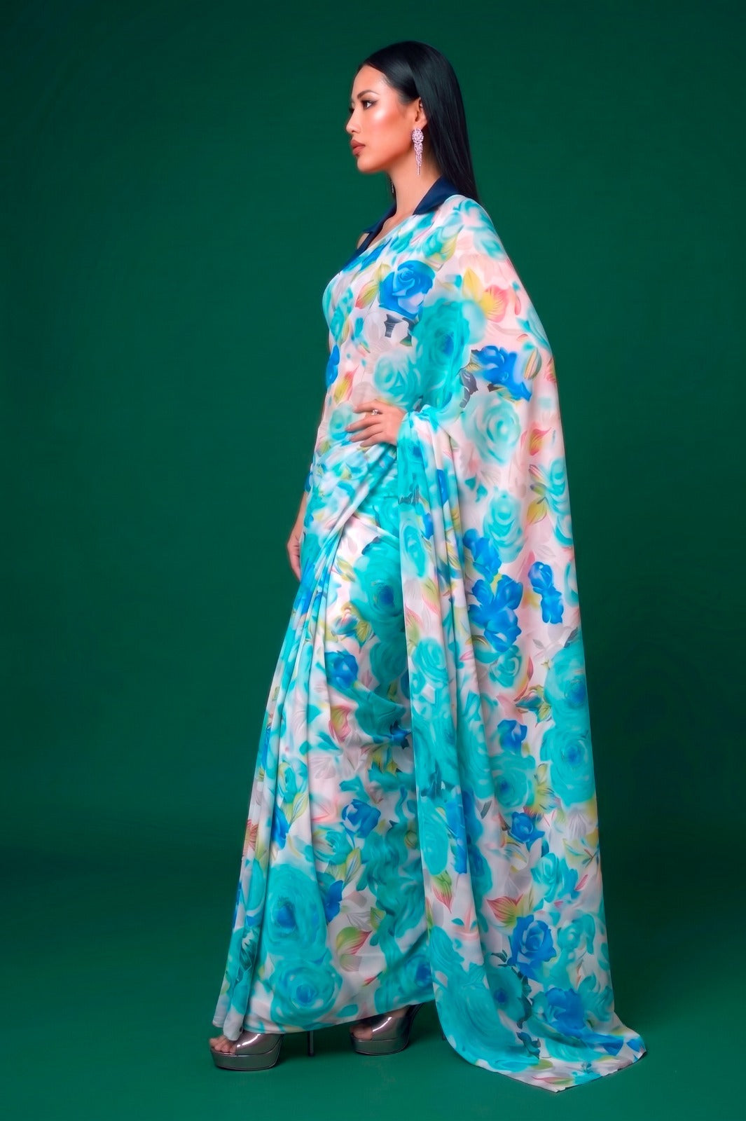 Satin Saree