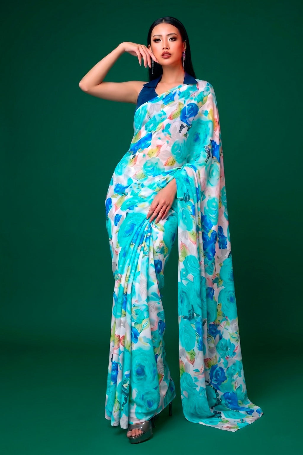 Satin Saree