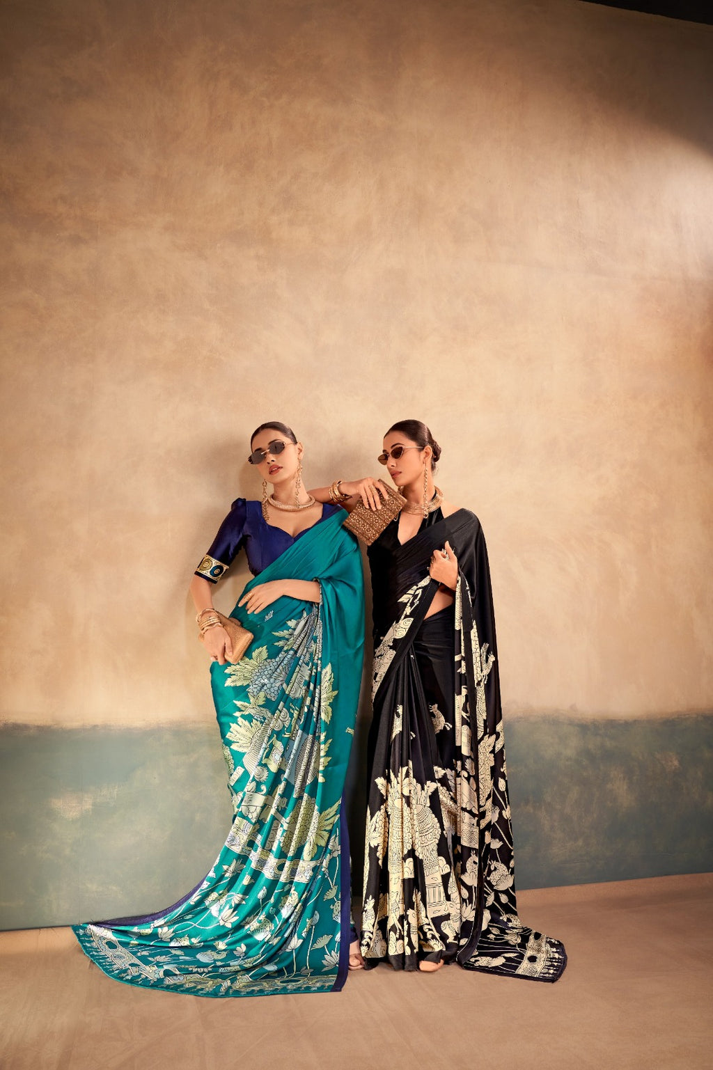 satin silk saree