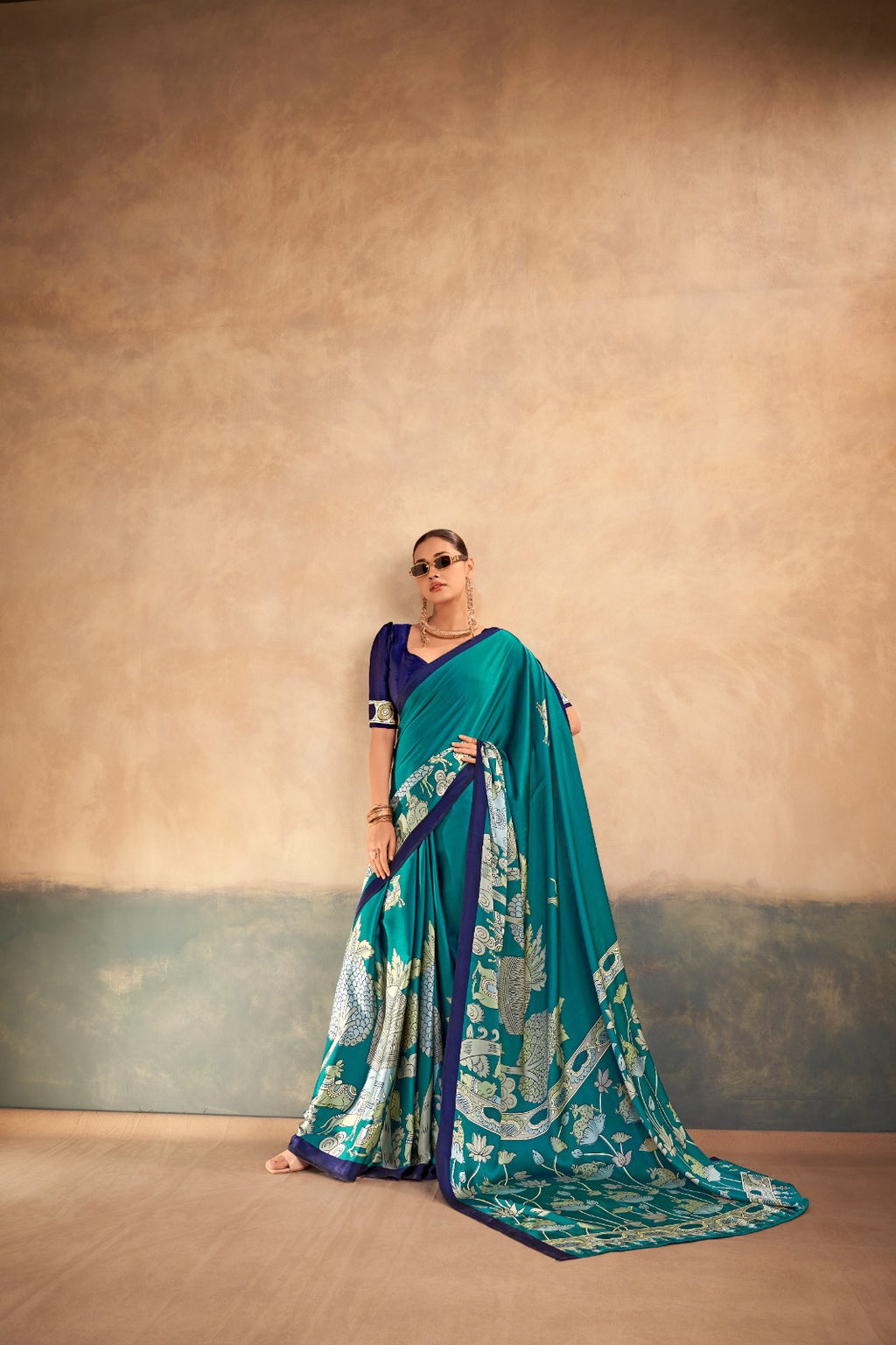 satin silk saree
