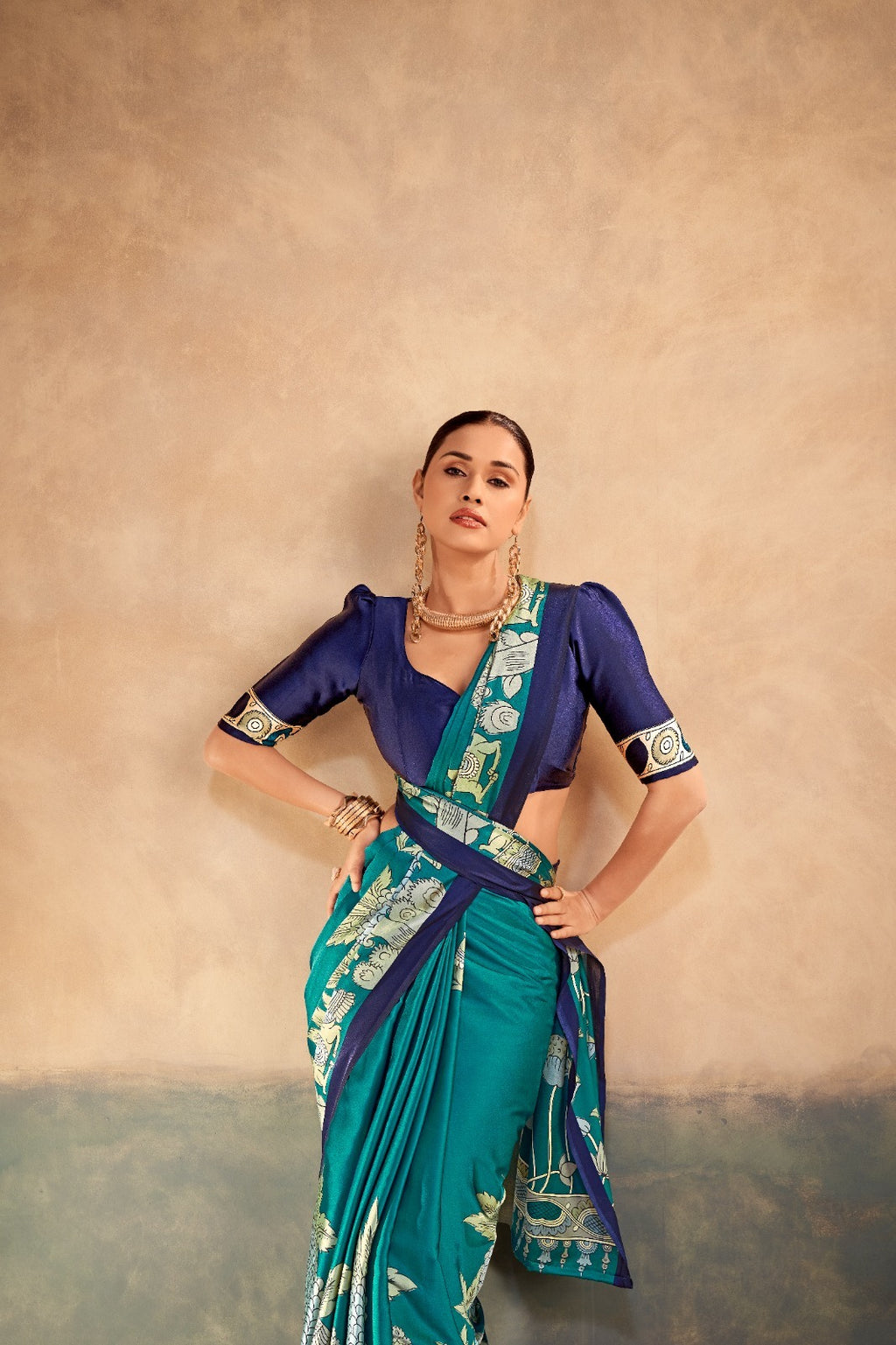 satin silk saree