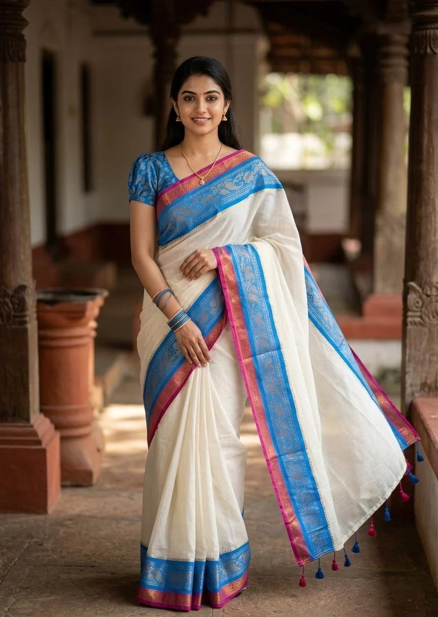 Mul Cotton Saree
