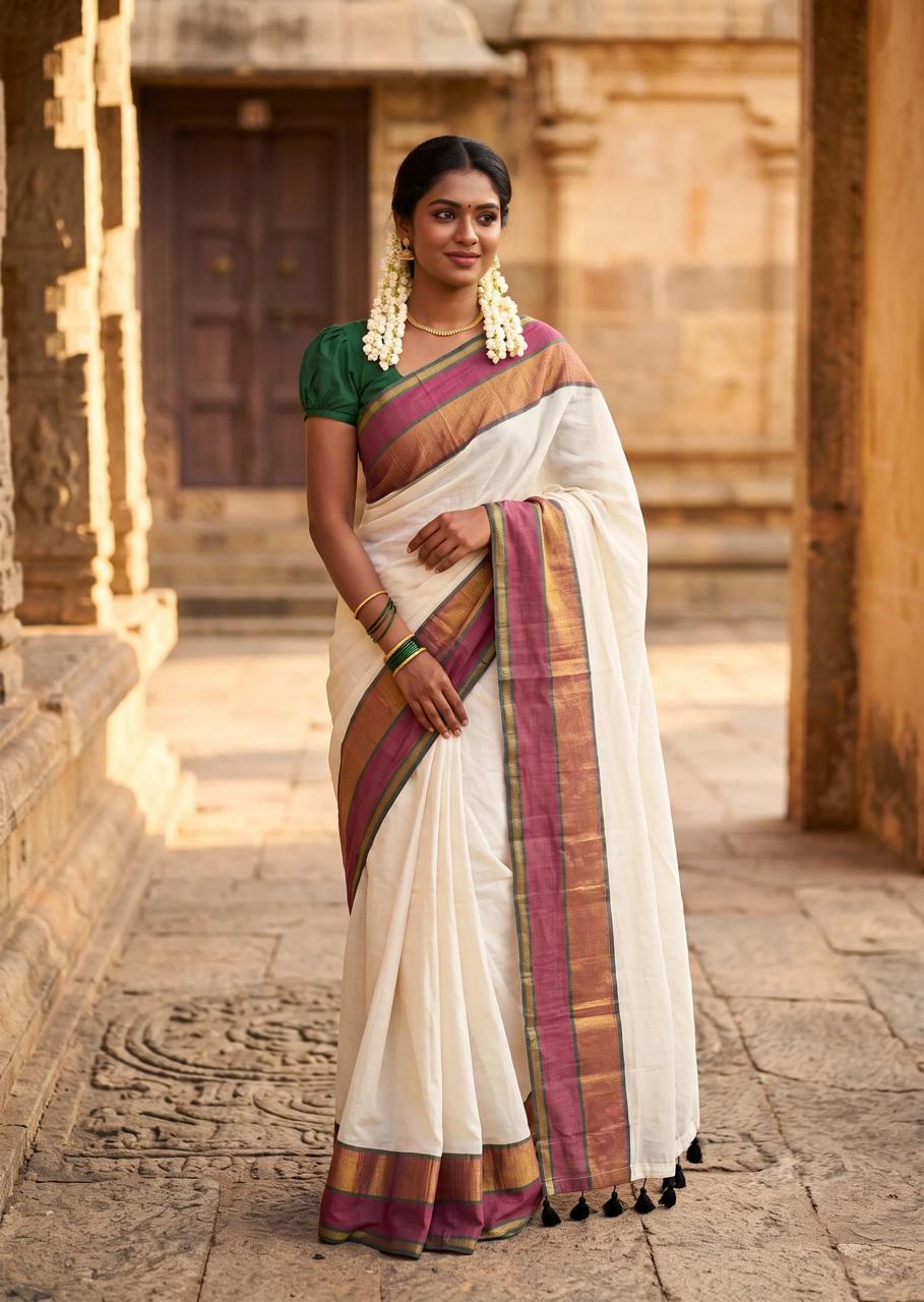 Mul Cotton Saree