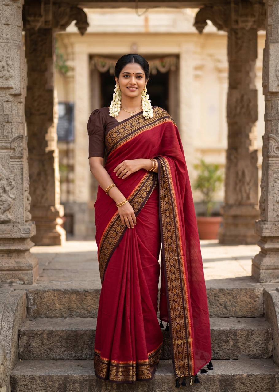 Mul Cotton Saree