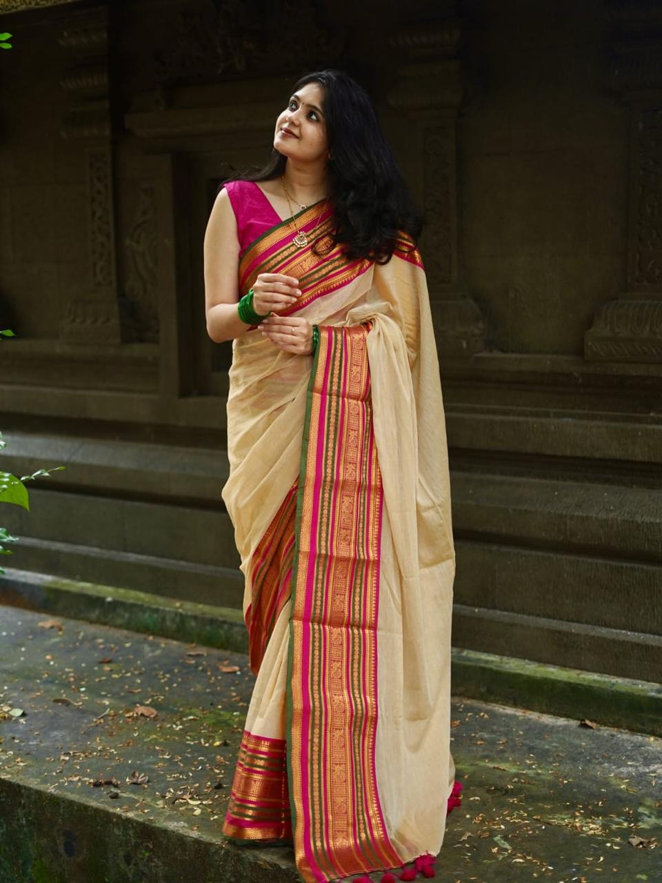 Mul Cotton Saree