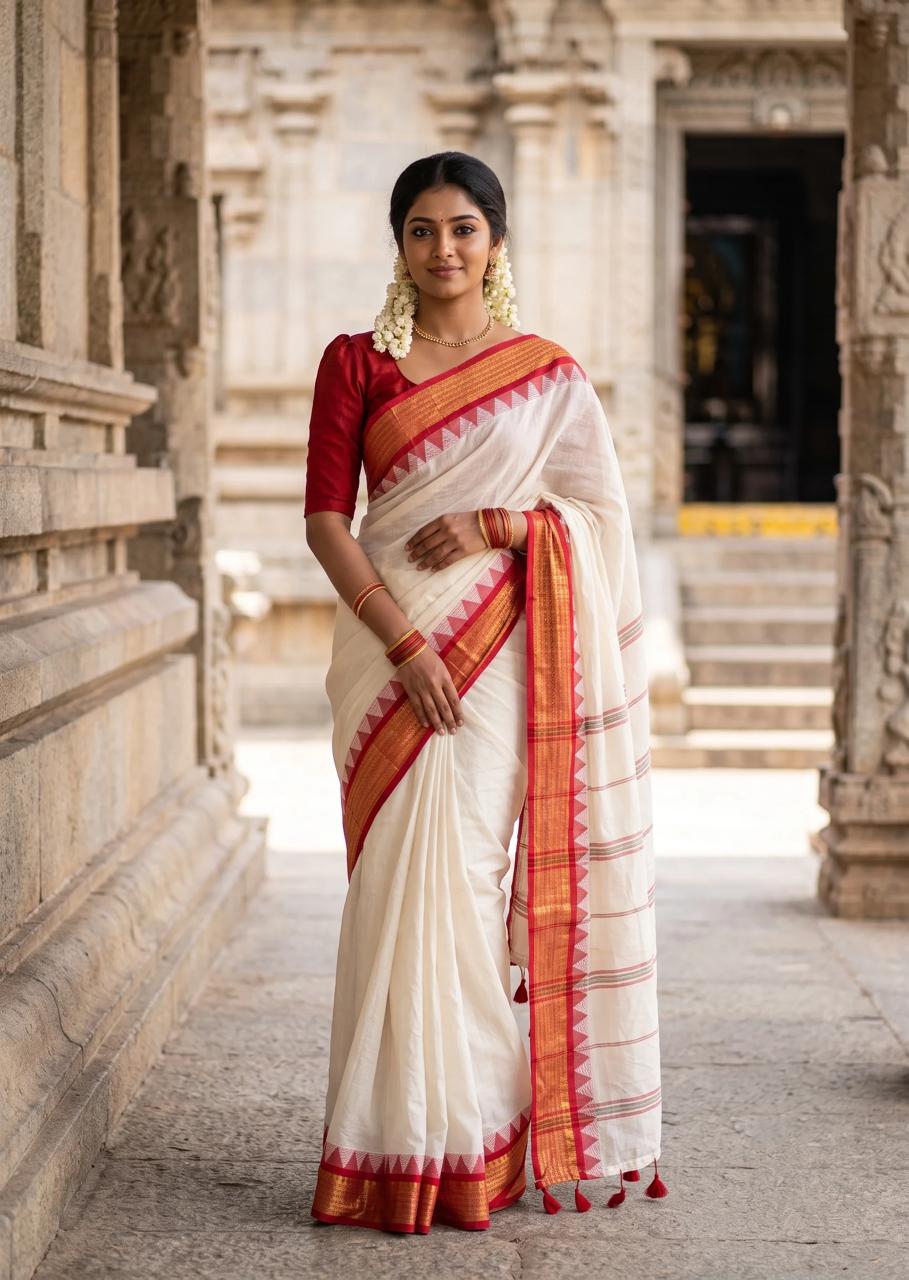 Mul Cotton Saree