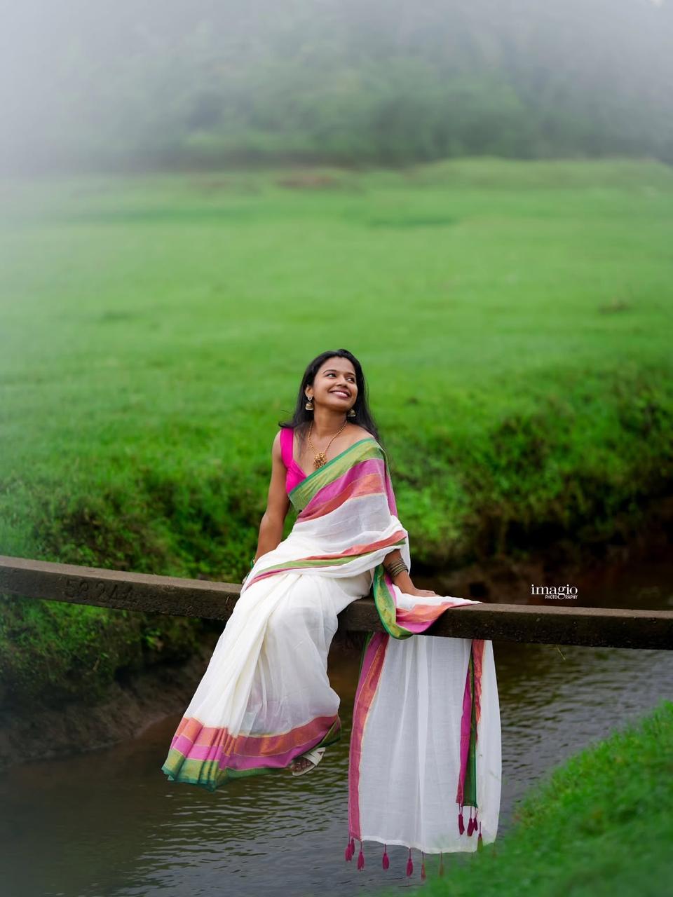 Mul Cotton Saree