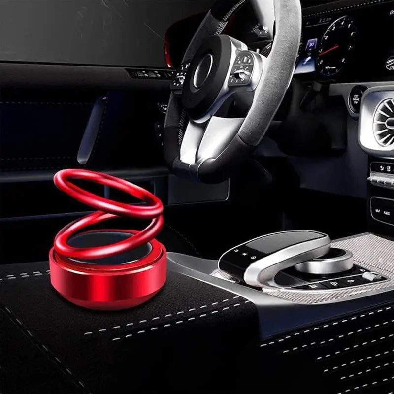 Solar Car Aroma Diffuser - 360 Rotating Air Freshener for Car, Home & Office - Solar Powered, Eco-Friendly Fragrance Diffuser