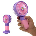 Mini Portable USB Rechargeable Handheld Fan with 3 Speed Modes 1000mAh Battery for Travel and Personal Cooling