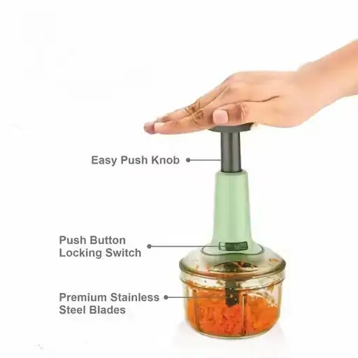 Chopper Manual Chopper Large 650 ml Quick & Powerful Hand Held Food Chopper