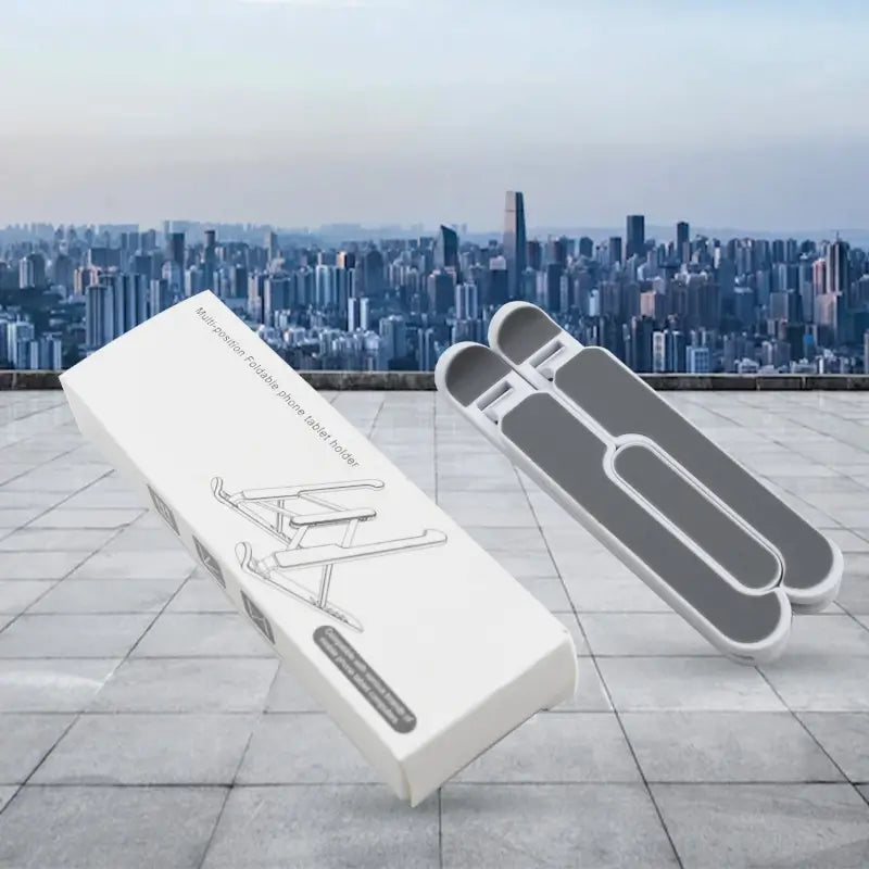 Adjustable Tablet Stand Holder with Foldable Legs Multi-Angle, Ergonomic Design for Tablets and Phones