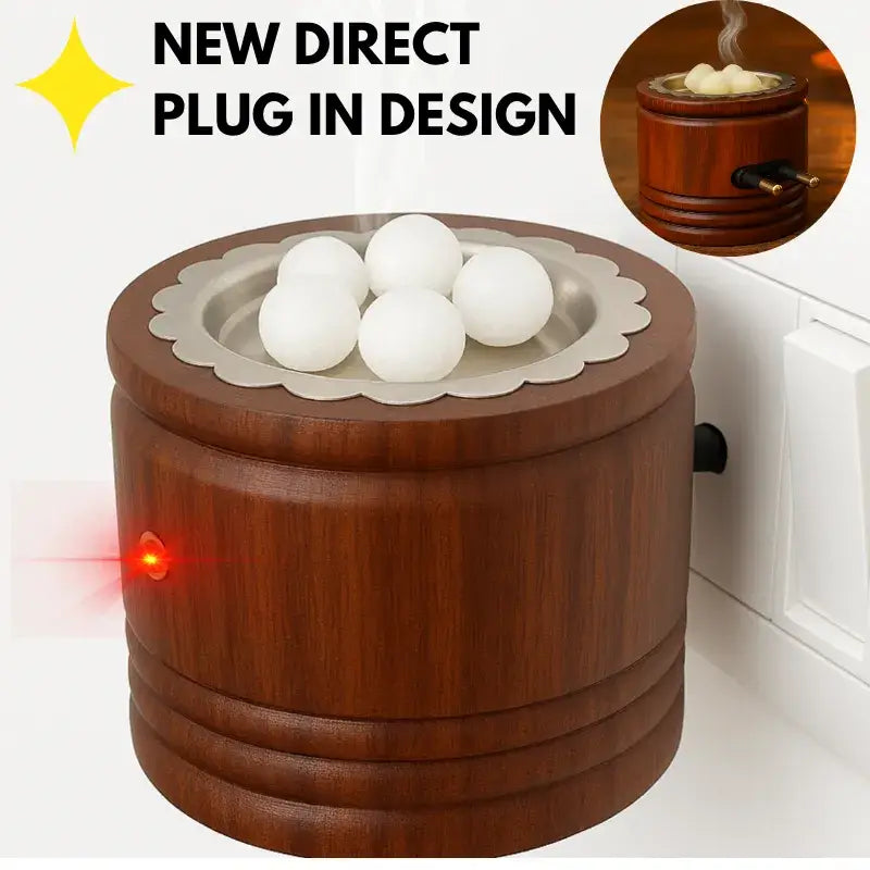 DIVYA SUGANDH Kapoor dani Electric Kapoor Kapur dani Camphor dani Kapoor Burner for Home Fragrance Room Freshener/Kapur Burner/Kapoor Dispenser/Camphor Holder for Pooja, Meditation Sheesham Wood