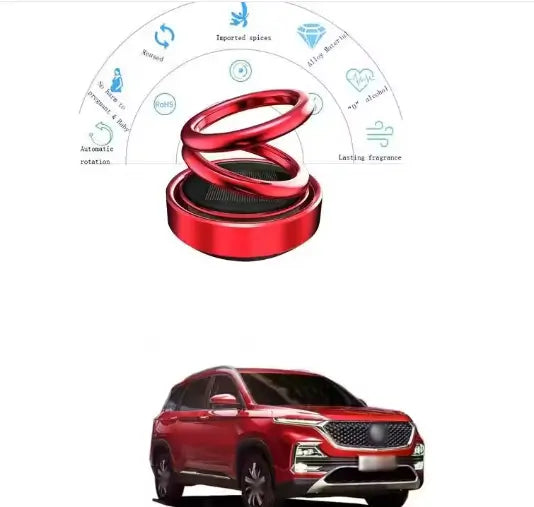 Car Solar Perfume Air Freshener – Solar Powered Aroma Diffuser for Car, Vehicle & Home