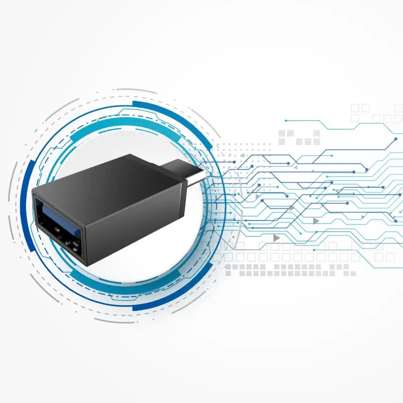 Type-C OTG Adapter - Micro USB to USB-C Converter for Data Transfer & Charging