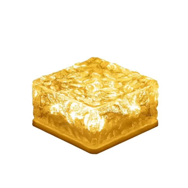 Solar Ice Cube LED Garden Lights Waterproof Outdoor Pathway Decor
