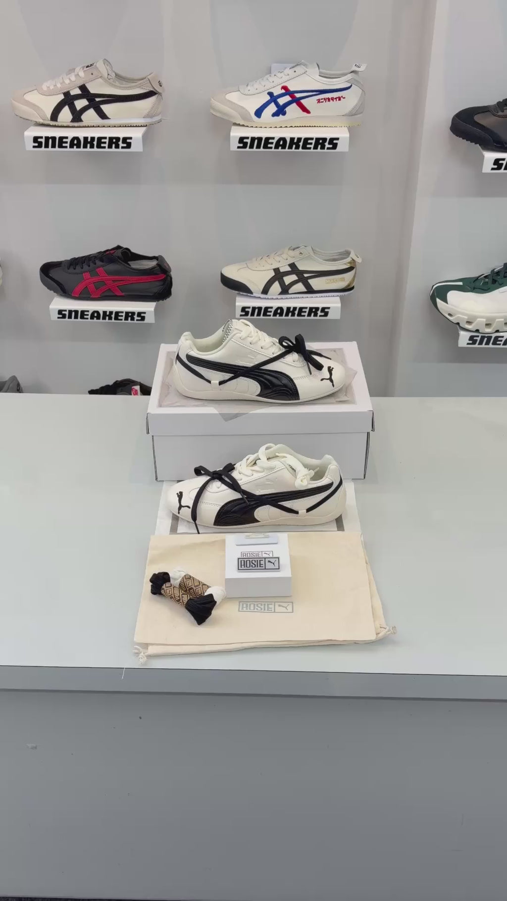 Pumma Speedcat X Rose PRM White Black For Womens With All Accessories